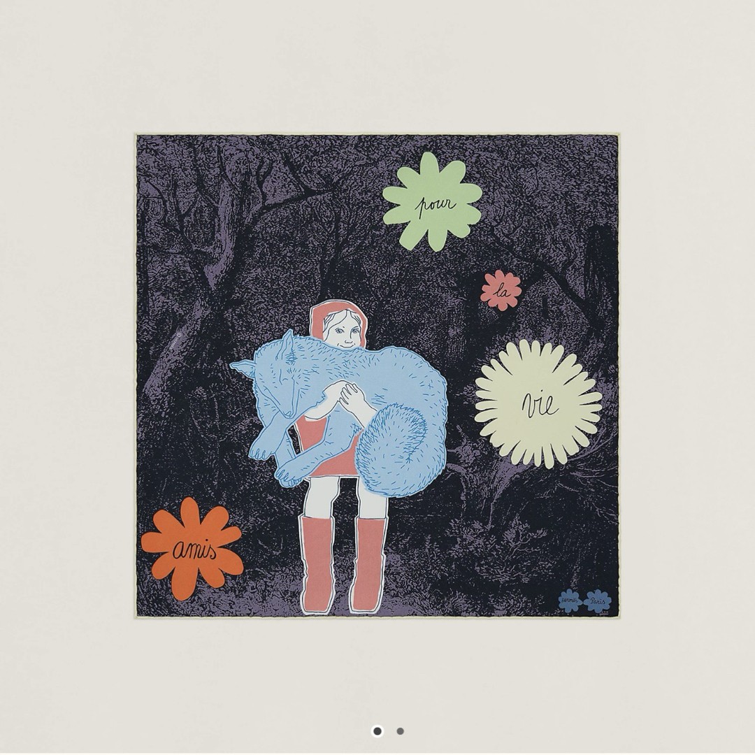 HERMES Petit Carre Lifelong Friend Silk Scarf Brand New  