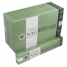 Vijayshree Golden Nag White Sage Agarbatti Masala Fragrance Incense Sticks 180g