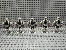 HALO MEGA BLOKS WHITE UNSC MARINE MEDIC MINI FIGURE x5