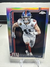 2025 Topps Chrome Micah McFadden Lightboard Refractor SSP New York Giants