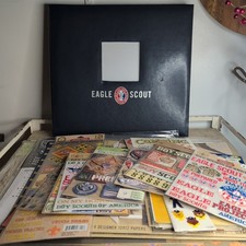 Lot Eagle Scout Scrapbook Boy Scouts America 12x12 Papers Embellishments Extras