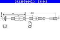 ATE 24.5296-0540.3 Bremsschlauch FüR Ford