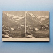 Gavarnie Stereoview C1910 France Mountian Ring Postcard Novelty L.L Levy