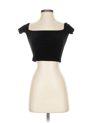 Stradivarius Women Black Tube Top S