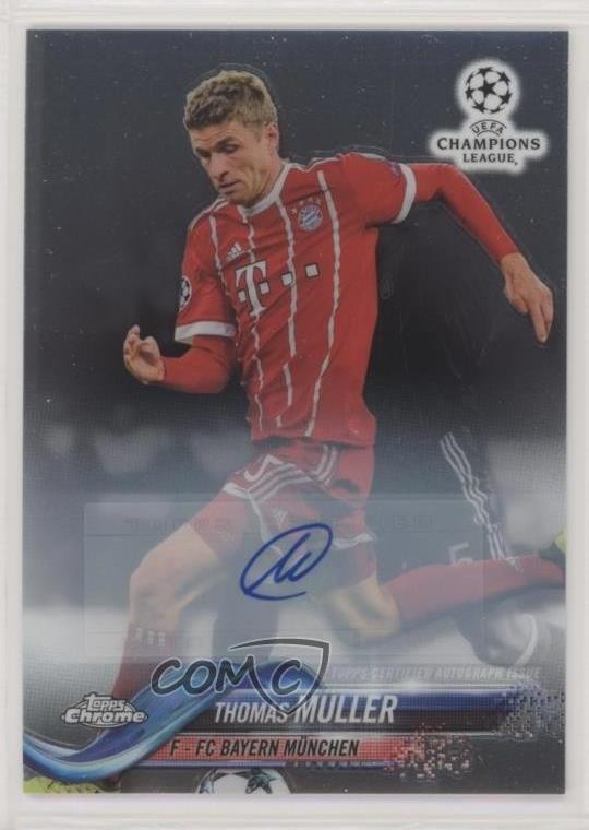 2017-18 Topps Chrome UCL Auto Thomas Muller #95 Auto 9w4