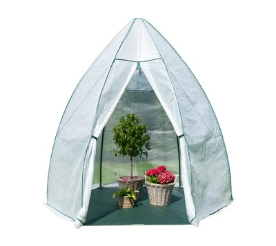 Überwinterungszelt Foliengewächshaus Frostschutz Pflanzen Westmann 250x250x250cm