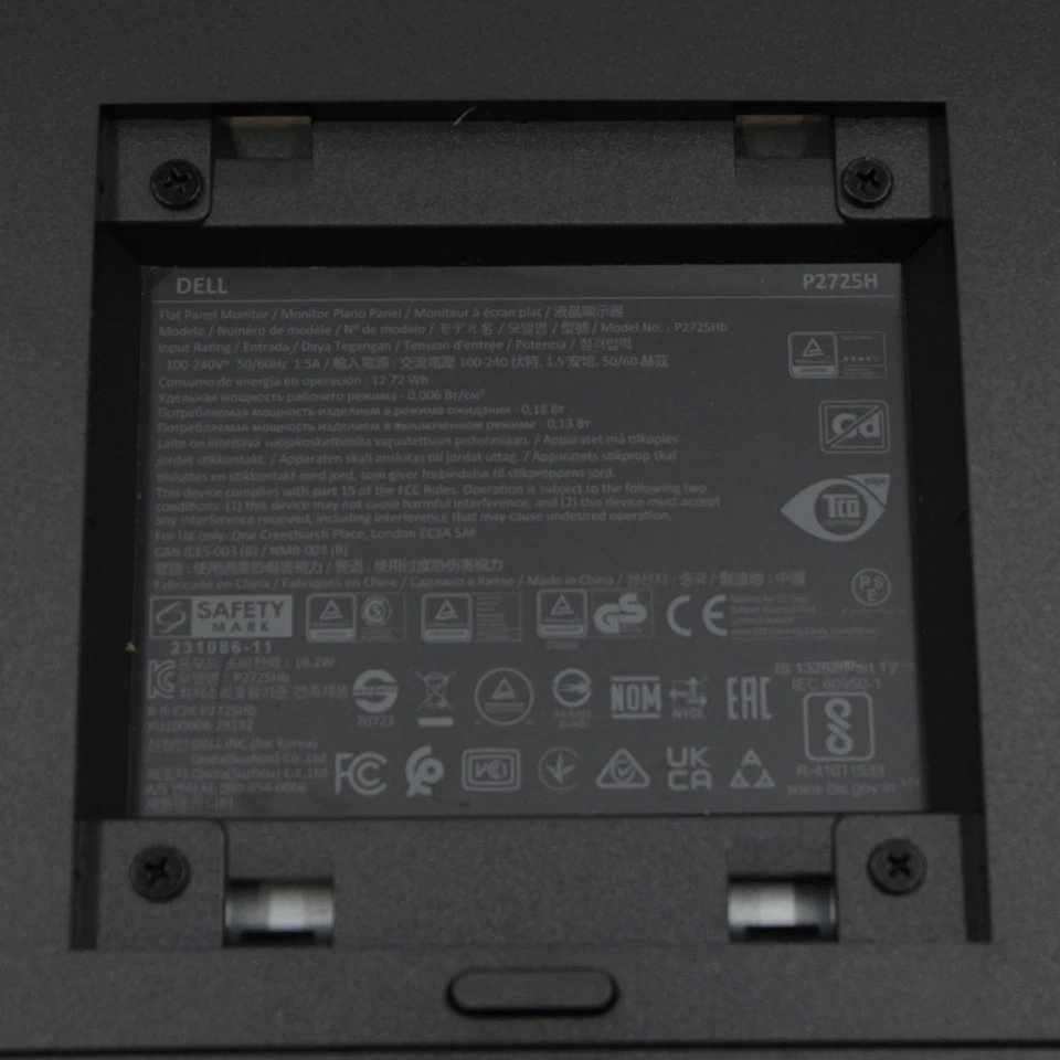 Dell P2725H 27" Monitor 1920x1080 FHD 100Hz 5ms IPS LED (DELL-P2725H) - Image 4 of 4