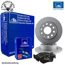 ATE Bremsscheiben  + Ceramic Beläge CITROEN C4 PICASSO I HINTEN Ø268