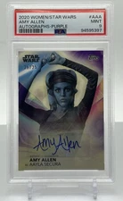 2020 Topps Women Of Star Wars Autograph Amy Allen Aayla Secura 25/25 PSA 9