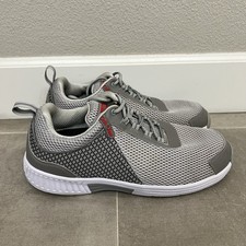 Orthofeet Edgewater 618 Men's Size 12 Gray 4E X-Wide Grey Mesh Orthopedic Shoes