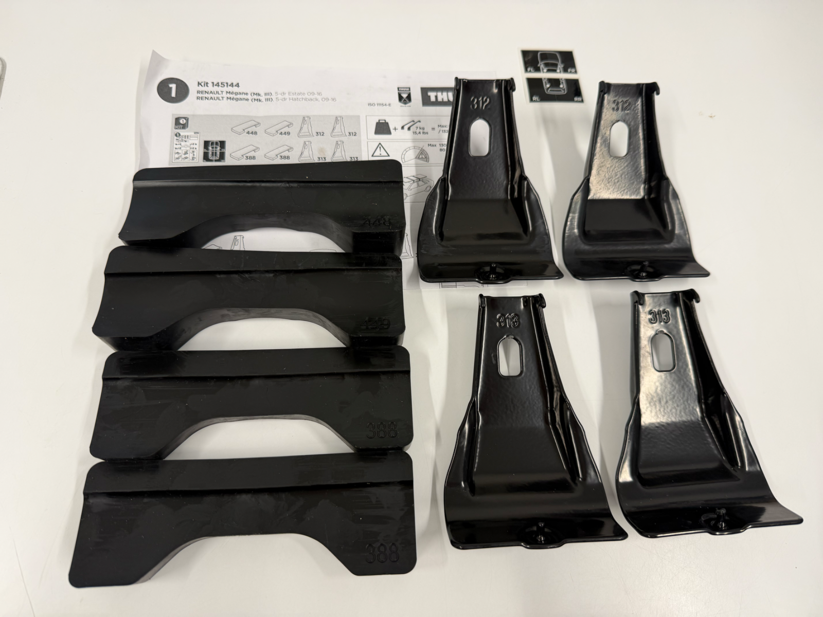 Thule Fitting Kit  5144 no box fits RENAULT Mégane (Mk. III), 5-dr Estate 09-16