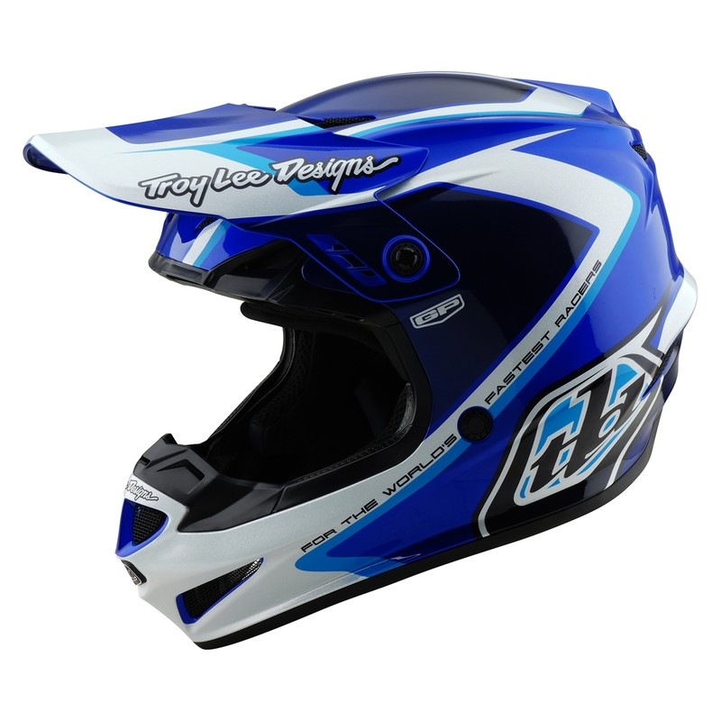 Casque TROY LEE DESIGNS GP Shutter anti choc et respirant bleu