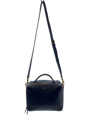J&M DAVIDSON shoulder bag leather NVY plain front scratches