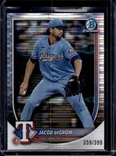 Jacob deGrom 2025 Bowman Chrome #47 Pulsar Refractor /399