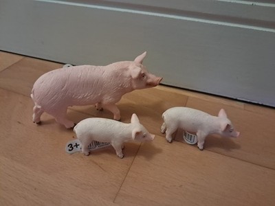 Schleich Farm Life Bauernhof Tiere Schwein u. Frekel  Konvolut neu