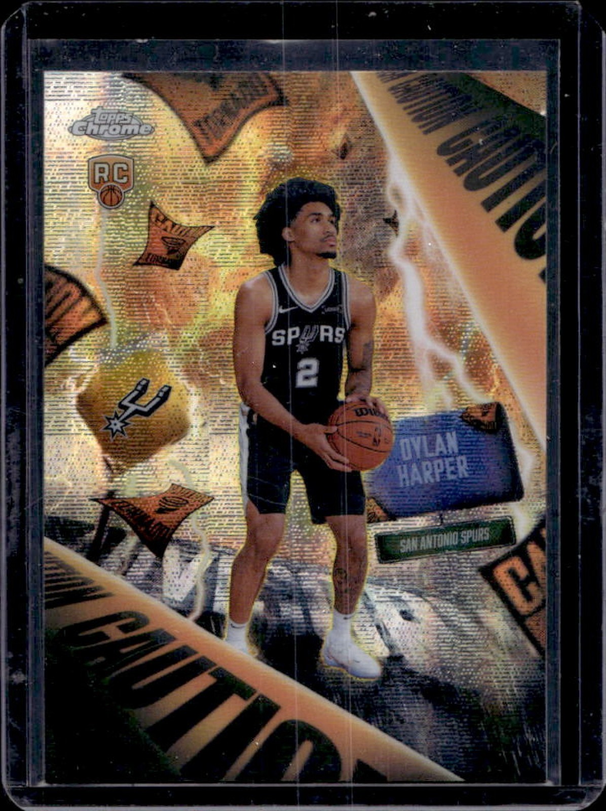2025-26 Topps Chrome Dylan Harper Advisory RC Rookie SSP #AD-2 Spurs