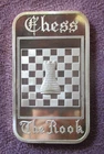 Chess -The Rook- Ultra Rare  1 Troy Oz. .999 Fine Silver Bar Madison Mint