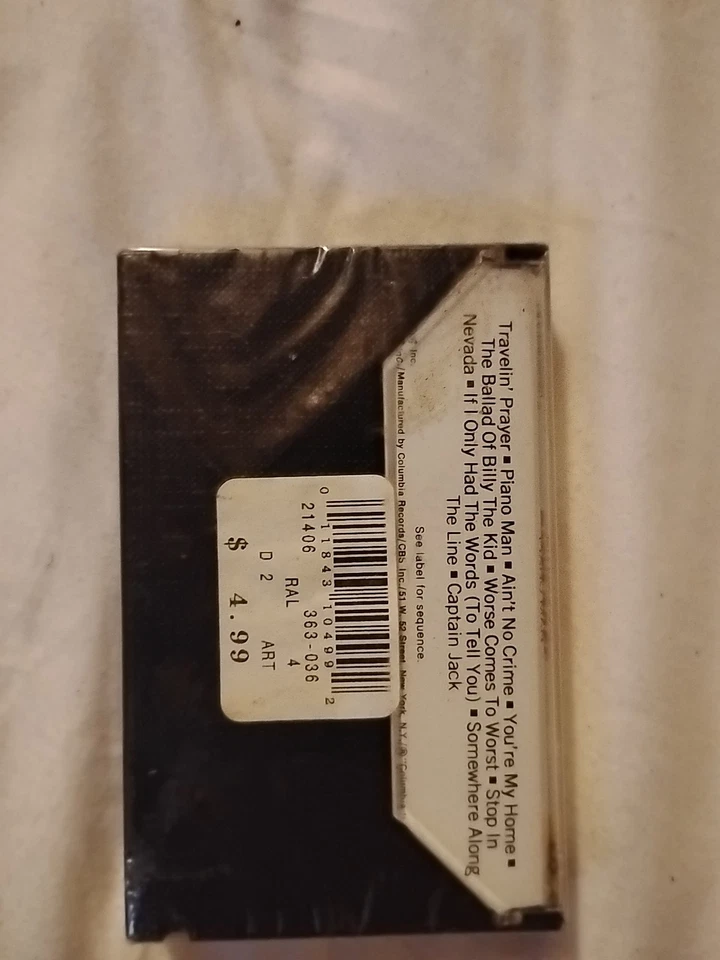 Vintage Billy Joel Piano Man Cassette Tape 1973 Album Rock Tested USA - Image 2 of 3