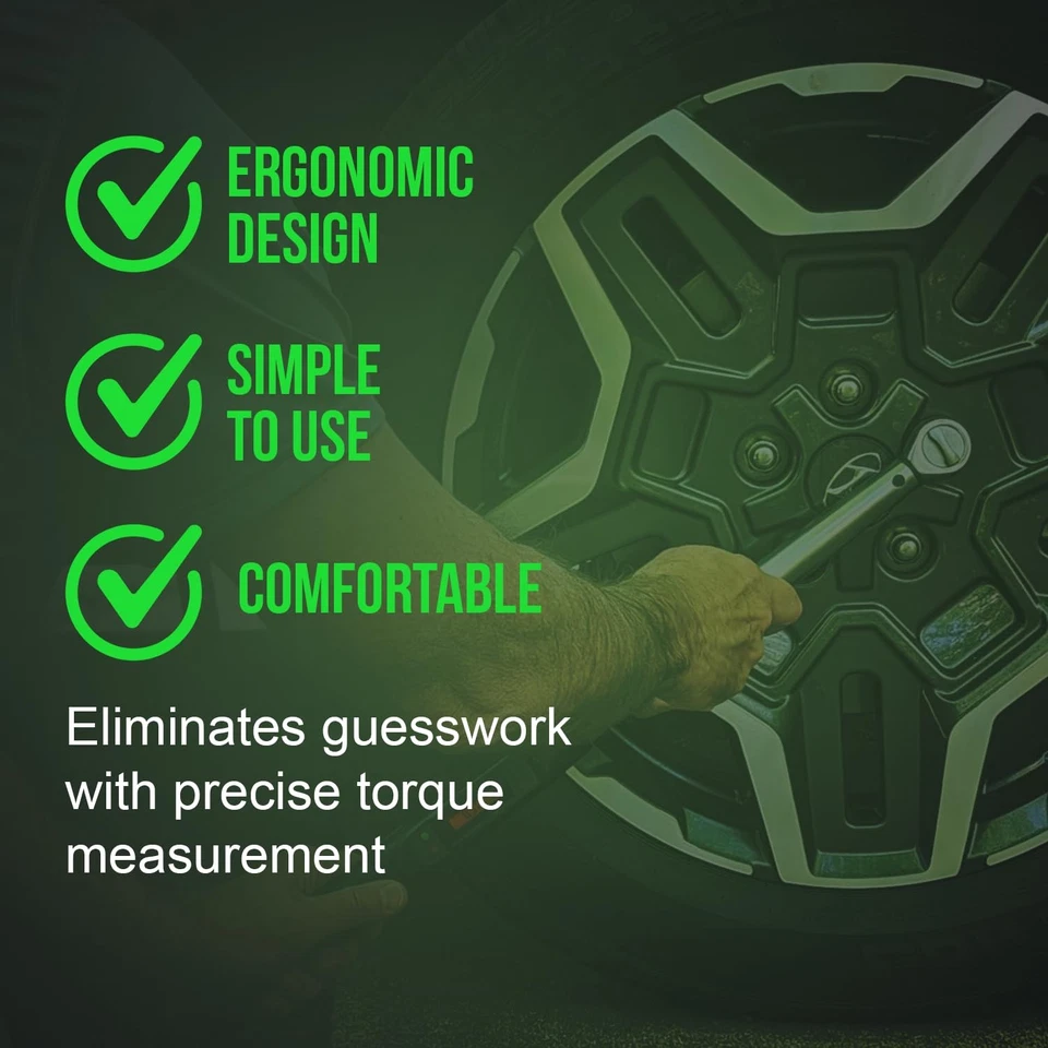 Digital Torque Wrench 1/2" Drive 25-250 ft-lb Precision Tool for Mechanics - Image 4 of 4