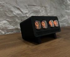 NIXIE CLOCK In-12 with tubes 4 Digits + LED RGB Backlight + Mini USB cable