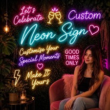Custom Neon Sign  Personalized Gift Aesthetic Home  Party Room Decor