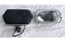Lucas Fog Driving Lights Lamp Clear Glass Square 8 England Cover Housing Vintage Lucas Fog Driving Lights Lamp Clear Glass Square 8 England Cover Housing Vintage