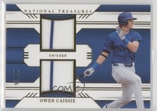 2024 Panini National Treasures Game Gear Swatches Dual 98/99 Owen Caissie 1g37
