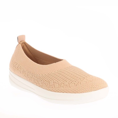 Zapatos de salón de ballet sin cordones Uberknit para mujer en marrón - Imagen 2 de 5