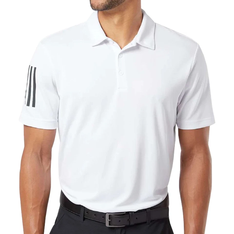 Camisa polo flotante de 3 bandas para hombre Adidas Golf - Rendimiento que absorbe la humedad