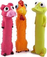 Hundespielzeug 9 Zoll Latex Quietscher 3 StüCk Interaktiv FüR Welpen Bunt