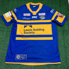 Leeds Rhinos ISC Rugby League 2016 Home Blue Jersey | Mens Adult Large T-Shirt