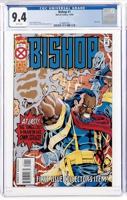 Bishop #1 CGC Graded 9.4 Marvel December 1994 Foil Cover White Pages Comic Book.
