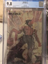 BRZRKR #1 CGC 9.8 White Pages "Dan Mora" Foil cover *Keanu Reeves*