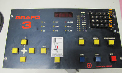 DE D.E. D.ELECTRON FIRENZE GRAFO 3 OPERATOR PANEL 633C