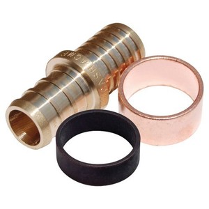 sharkbite pex polybutylene inch poly coupling adapter brass fitting barb zurn rings pack depot kitchen faucet