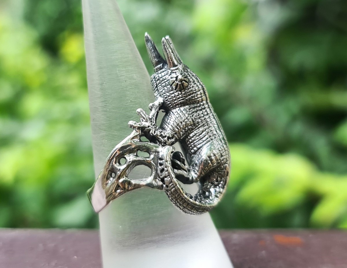 Chameleon Ring STERLING SILVER 925 Jackson's Chameleon with