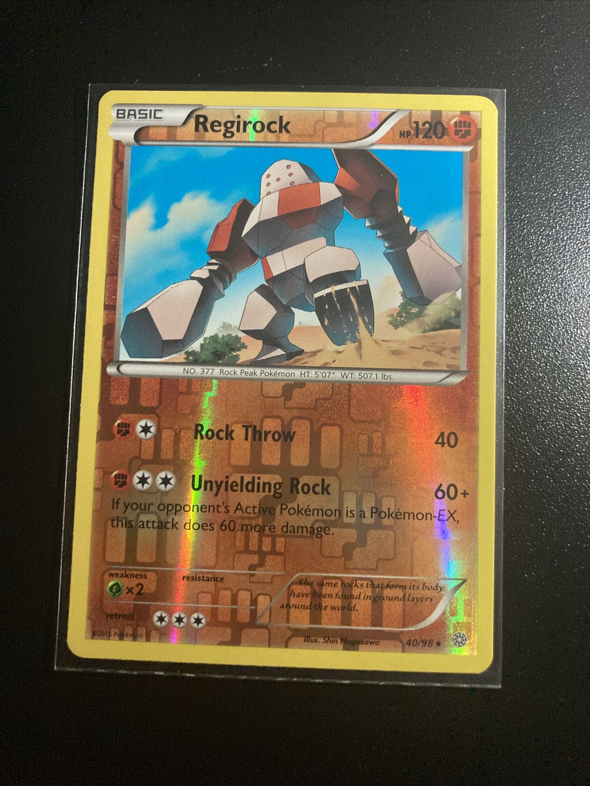 Pokémon TCG Regirock Ancient Origins 40/98 Reverse Holo Rare