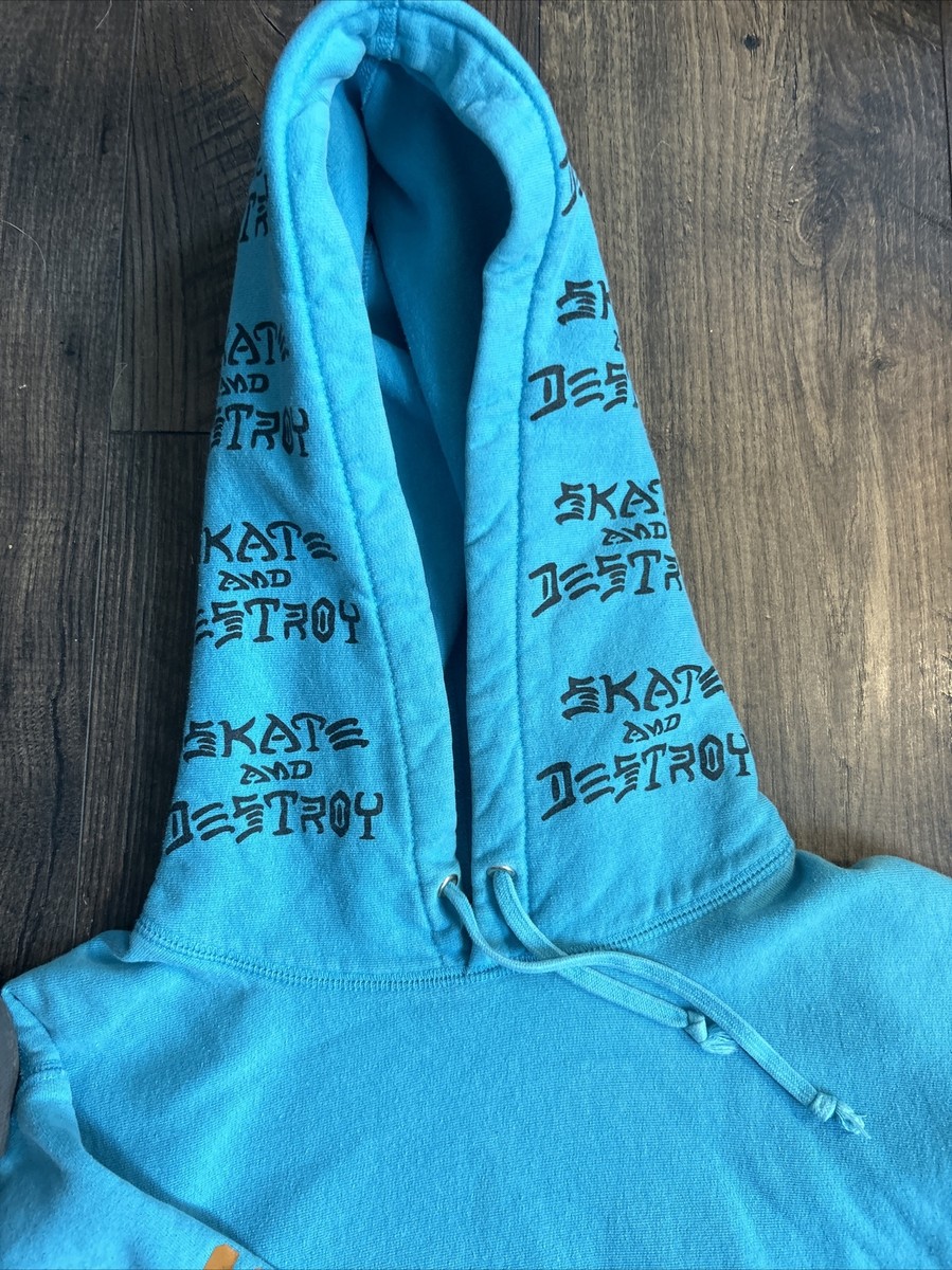 SUPREME x THRASHER BOYFRIEND HOODIE (SS17) SIZE L - Light Aqua