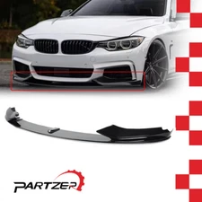Front Lip Splitter Fit 2014-2020 BMW 4 Series F32 F33 F36 M Sport Gloss Black