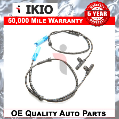 Ikio 2x ABS Wheel Speed Sensors Rear Fits Mini Hatchback (R50 R53) One
