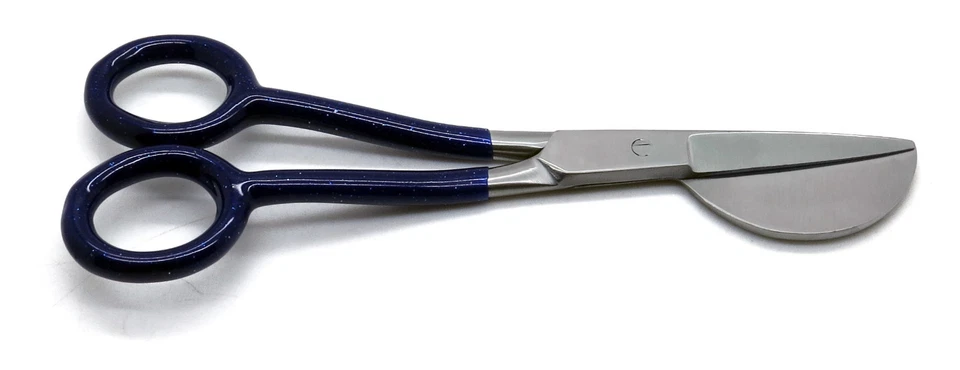 10 Pcs Carpet Duckbill Blue Scissors 6" Nipping Working End 2" Repair Currting - Image 2 of 4