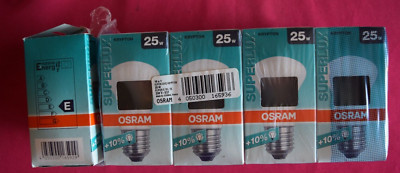 10 x OSRAM E27 25W SUPERLUX KRYPTON Glühlampe Glühbirne Pilz Kein LED!