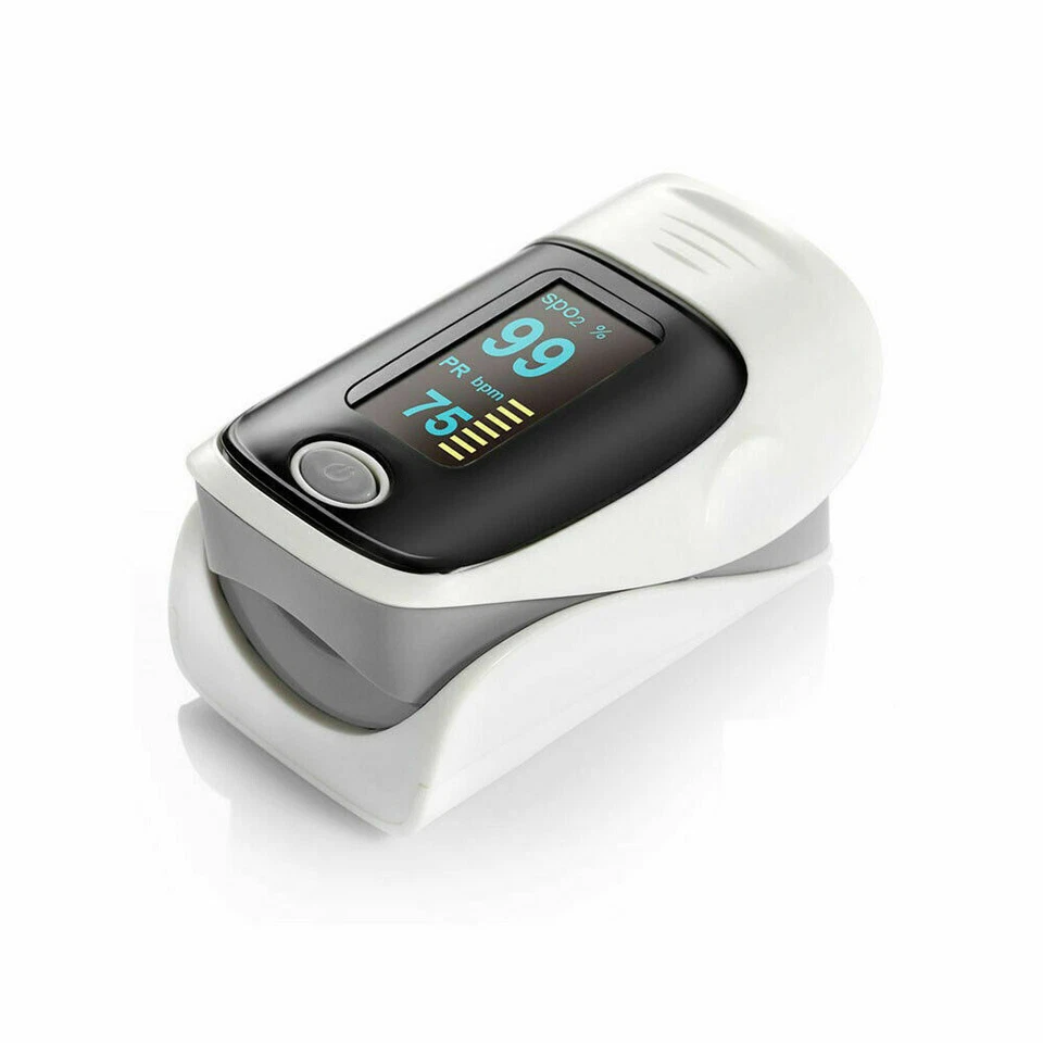 Finger Pulse Oximeter Heart Rate Blood Oxygen Saturation Monitor SpO2 PR Measure - Image 3 of 4