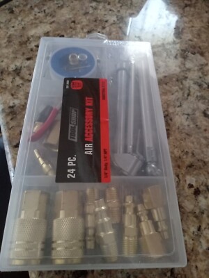 Toolshop 24pcs 1/4''body NPT Air Accessory Compressor Tool Kit Quick Disconnects 