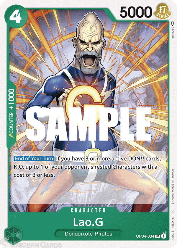OP04-034 Lao.G :: Uncommon One Piece TCG Card