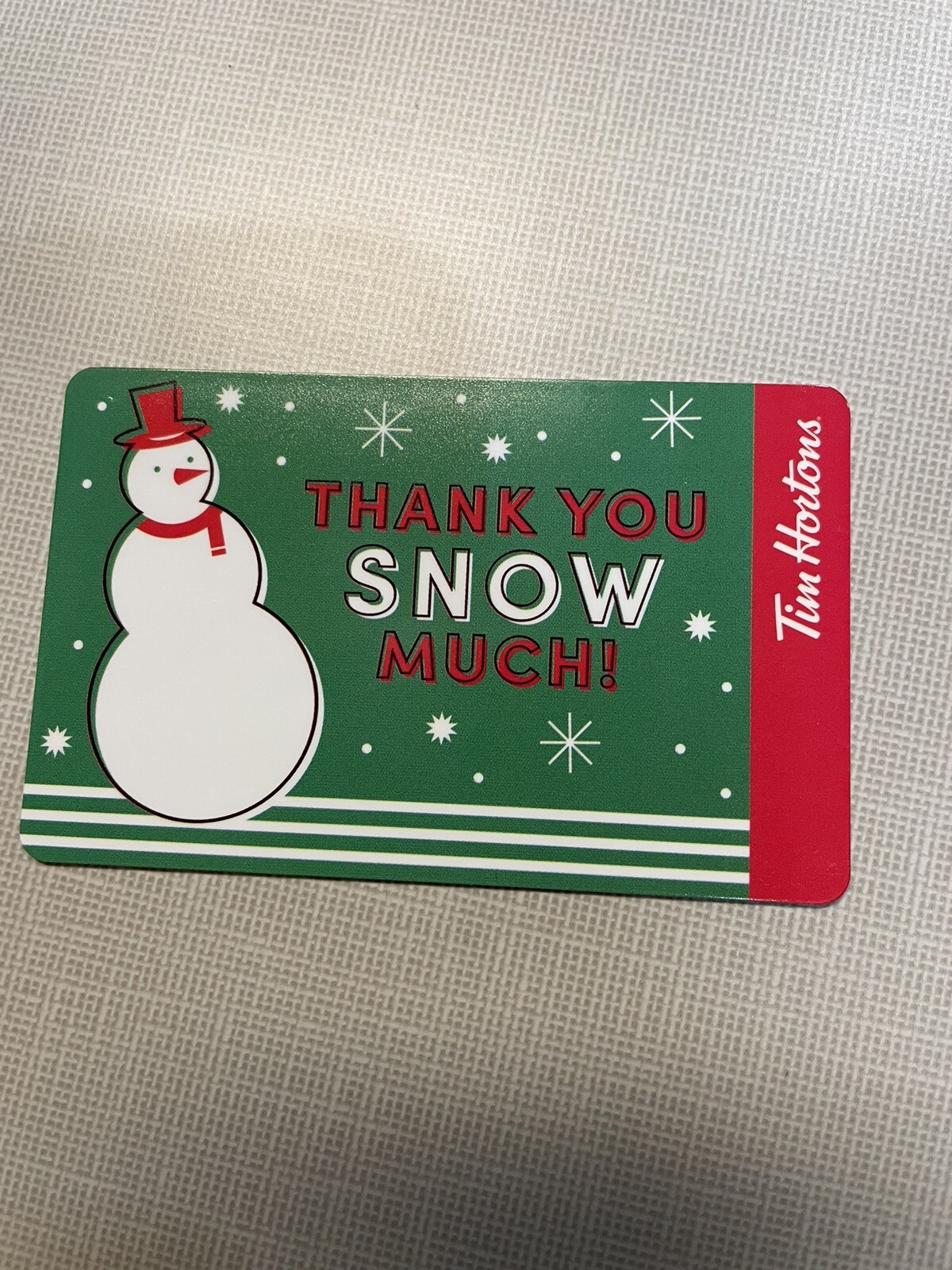 Tim Hortons 2023 Christmas Gift Card