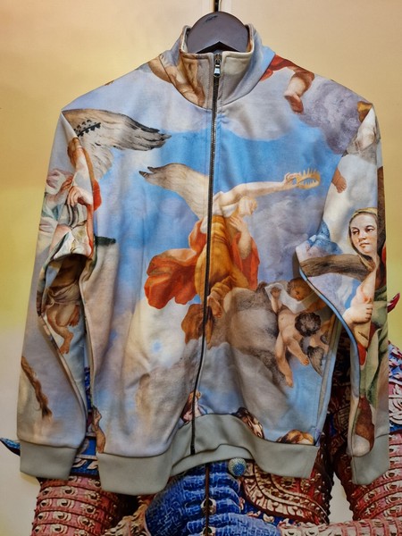 SUDADERA CON CREMALLERA MOSCHINO COUTURE UNISEX TALLA XS I38 D34 F34 GB6 USA4
