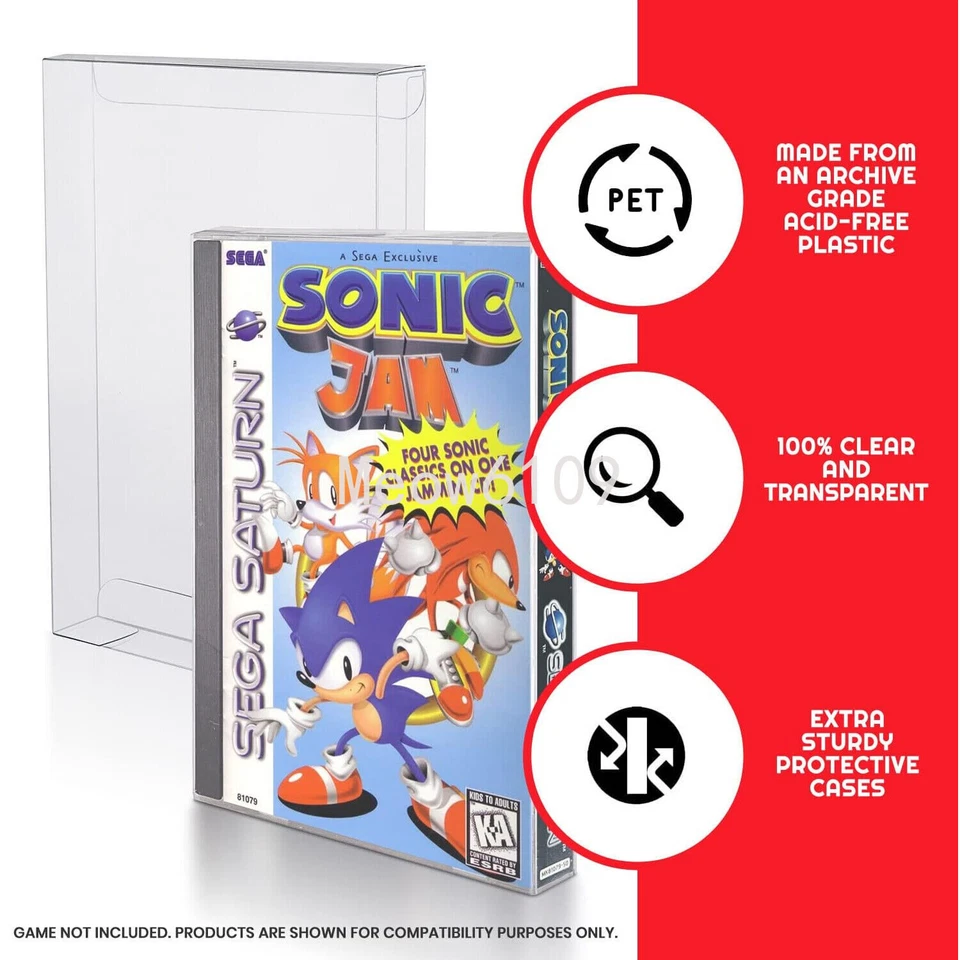 25 шт. защитная коробка для SEGA CD/SATURN/PS1 LONGBOX видеоигры заказные чехлы CIB - Изображение 4 из 4