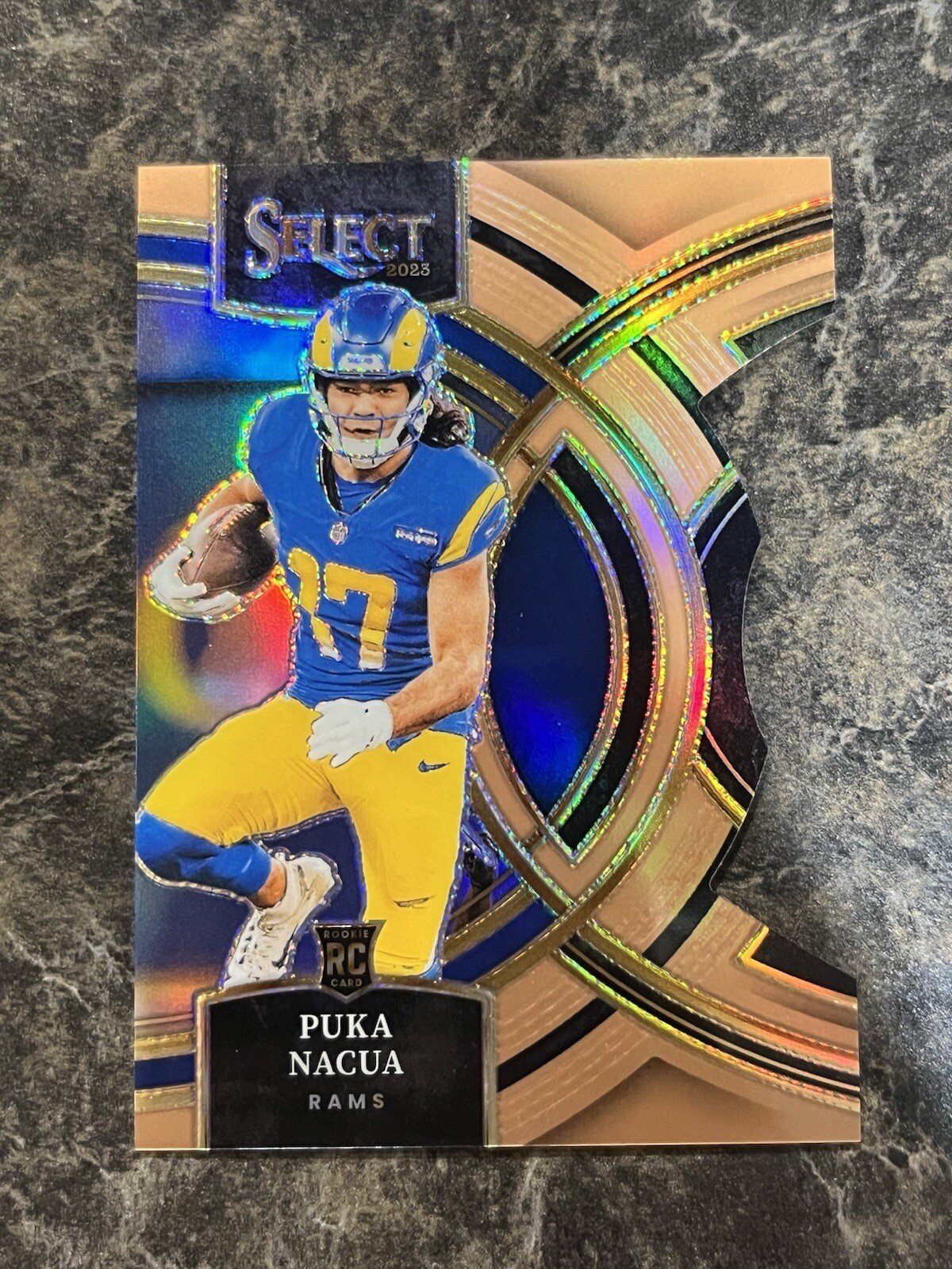 2023 Select Puka Nacua Bronze DIE-CUT PRIZM /299 Premier Level RC #199 Rams