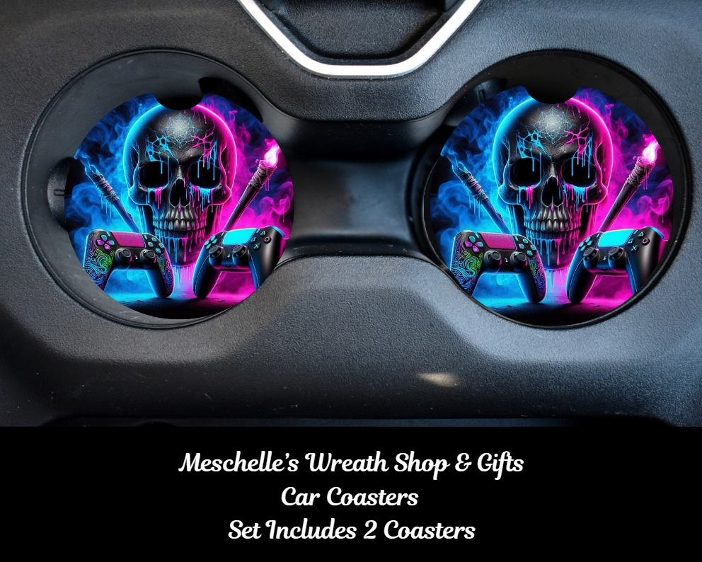 Gamers Video Gamers Car Coasters
